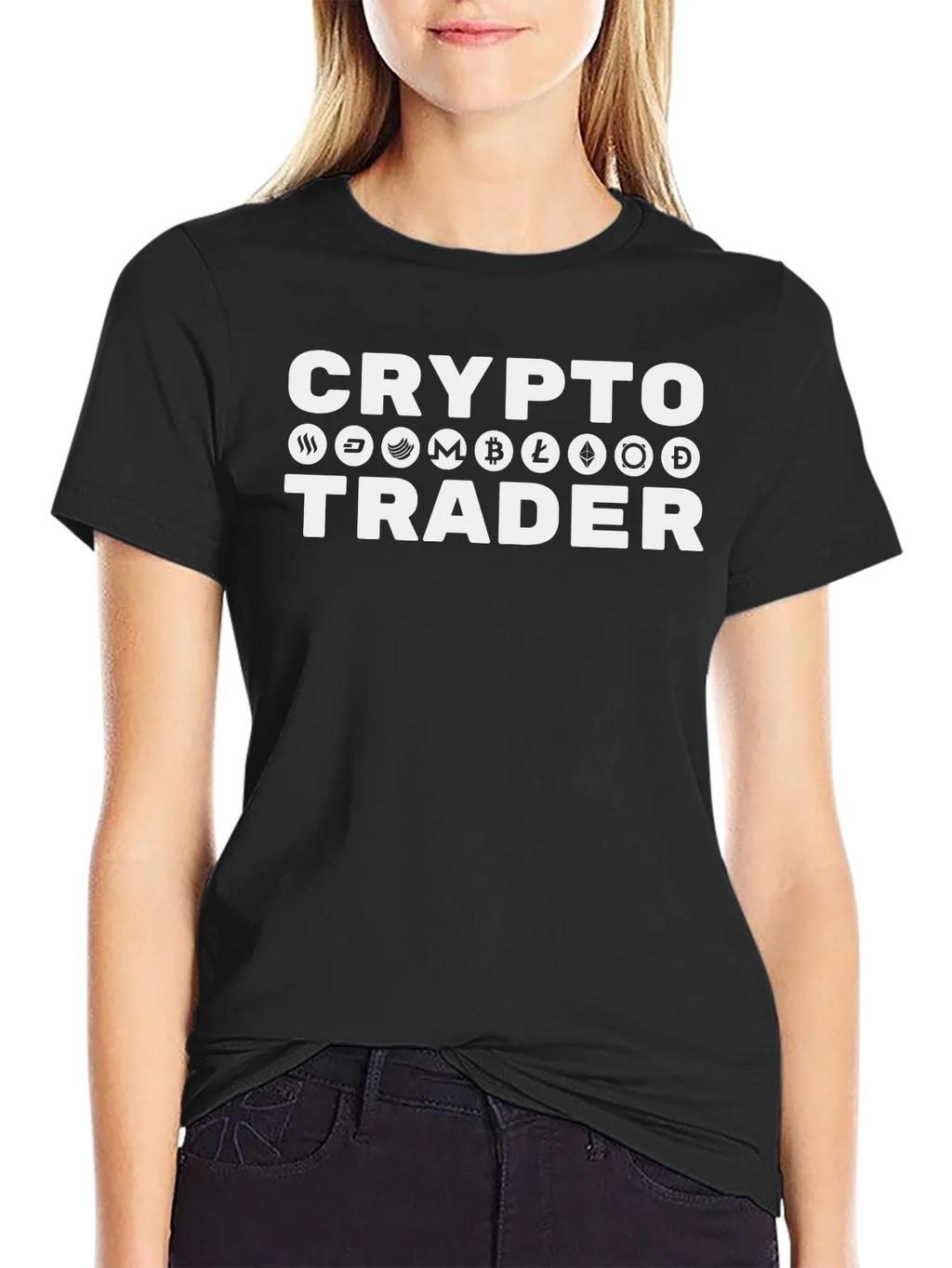 Crypto Trader T-Shirt - Black Cotton Tee product image 5