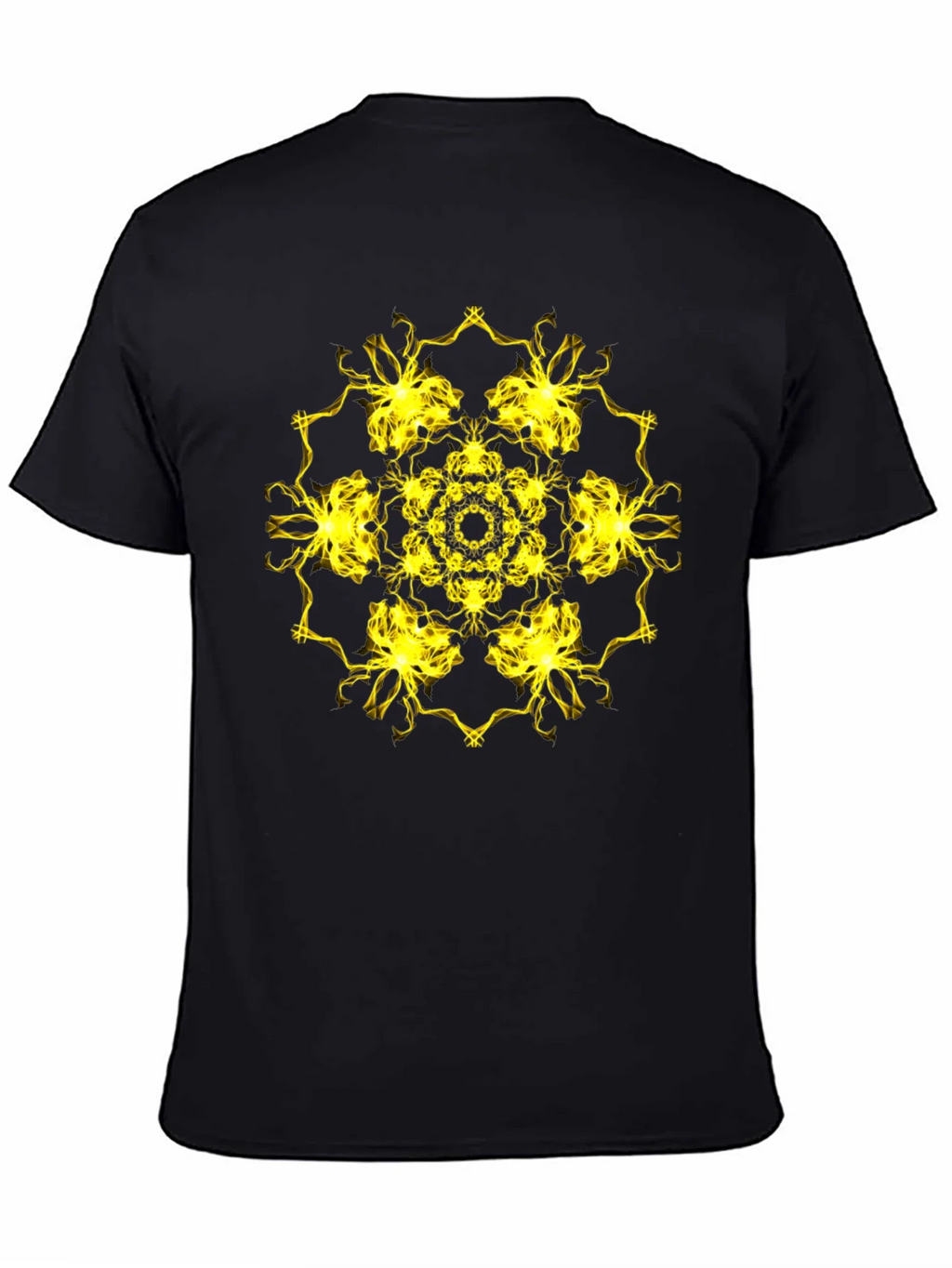 Electric Mandala Graphic Black T-Shirt product image 6