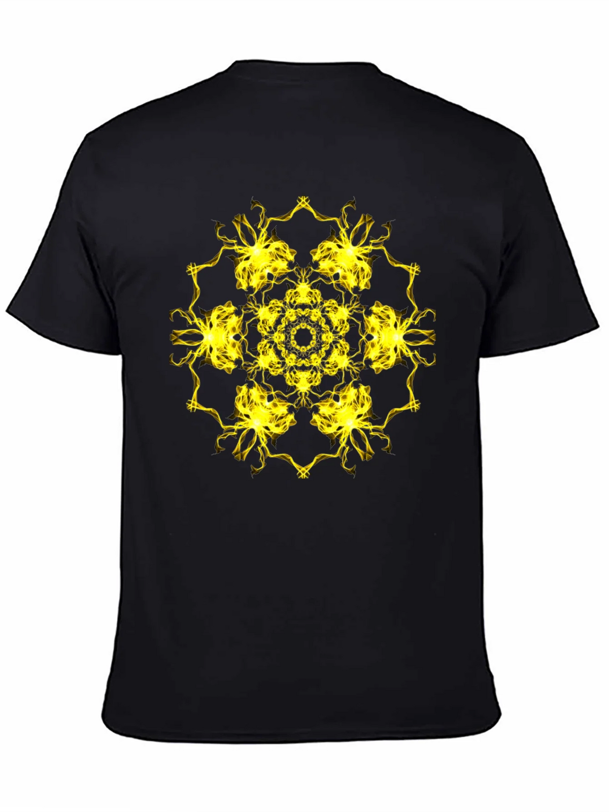 Electric Mandala Graphic Black T-Shirt product image 6