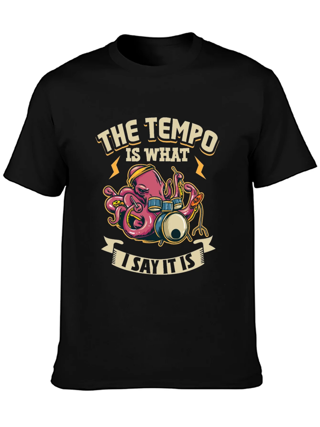 Tempo Octopus Drummer T-Shirt product image 6