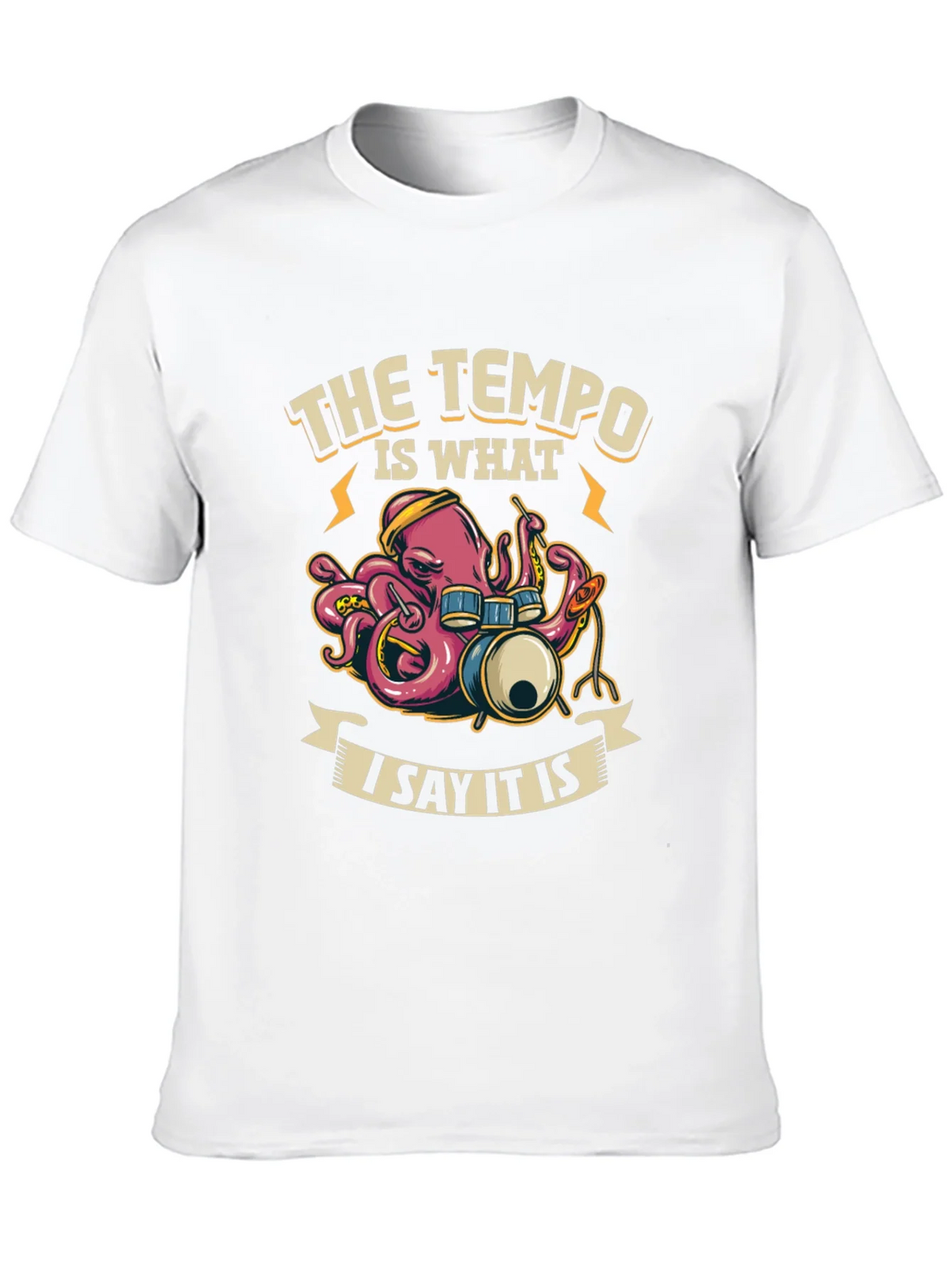 Tempo Octopus Drummer T-Shirt product image 12