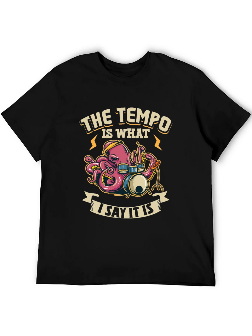 Tempo Octopus Drummer T-Shirt product image 8