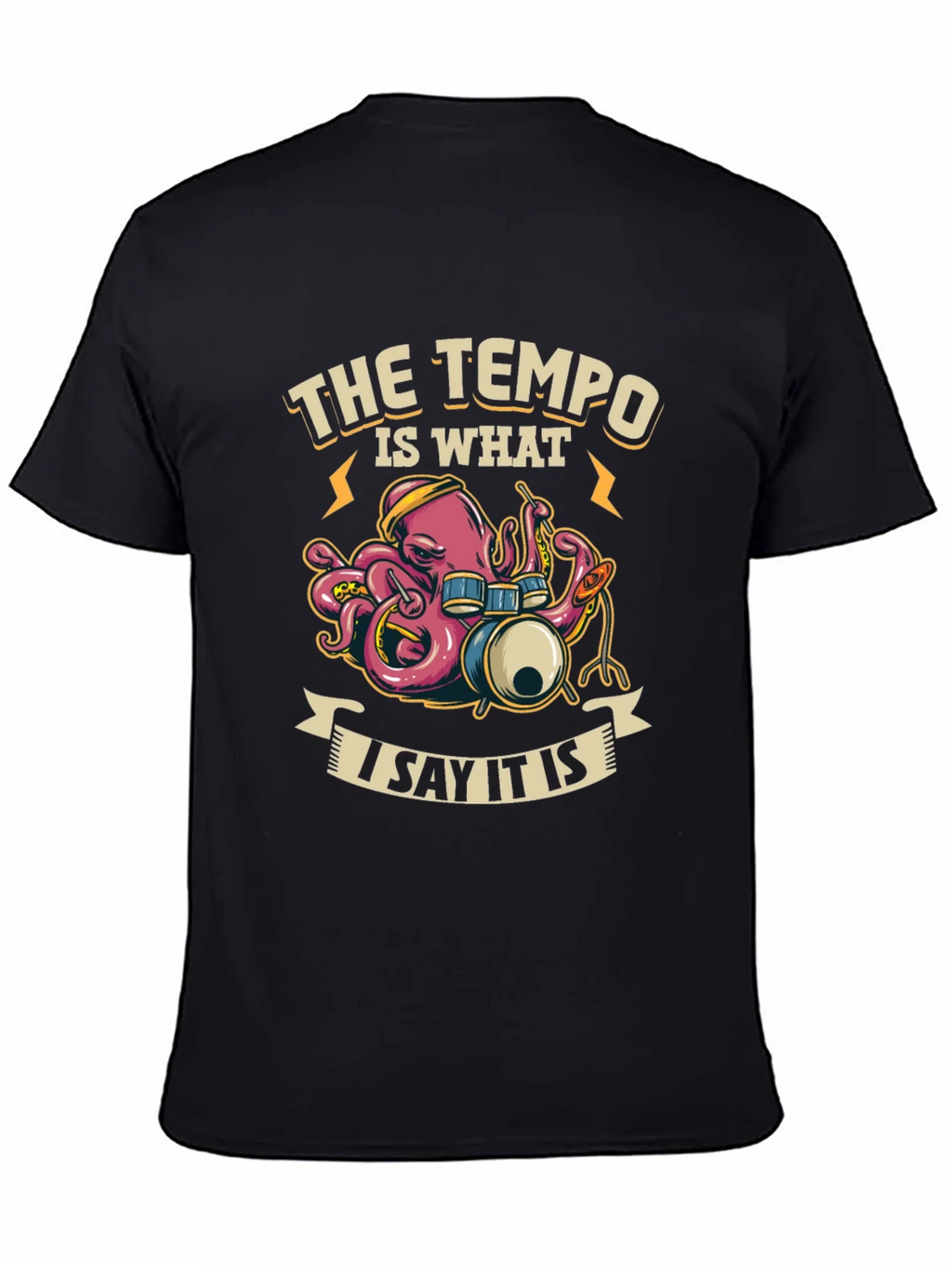 Tempo Octopus Drummer T-Shirt product image 7