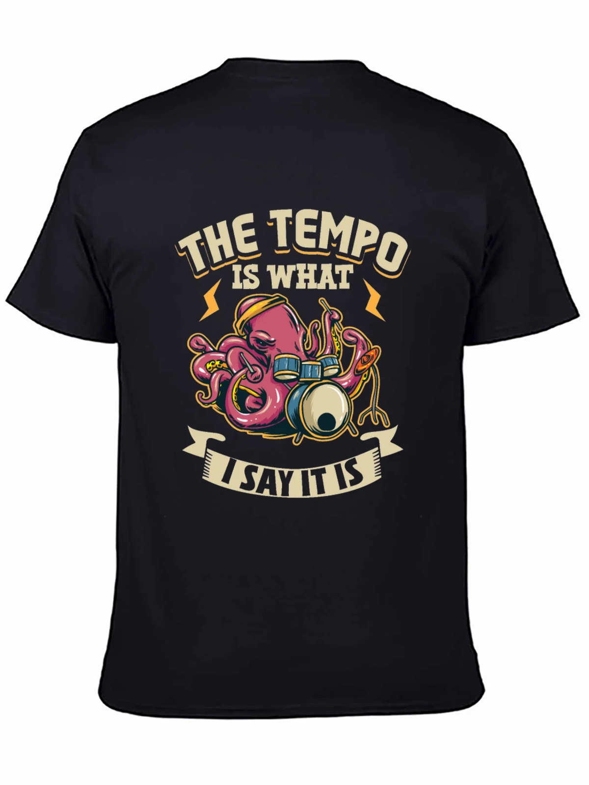 Tempo Octopus Drummer T-Shirt product image 7