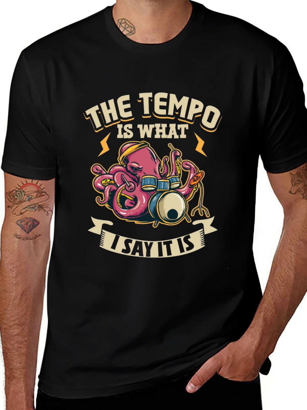 Tempo Octopus Drummer T-Shirt product image 1
