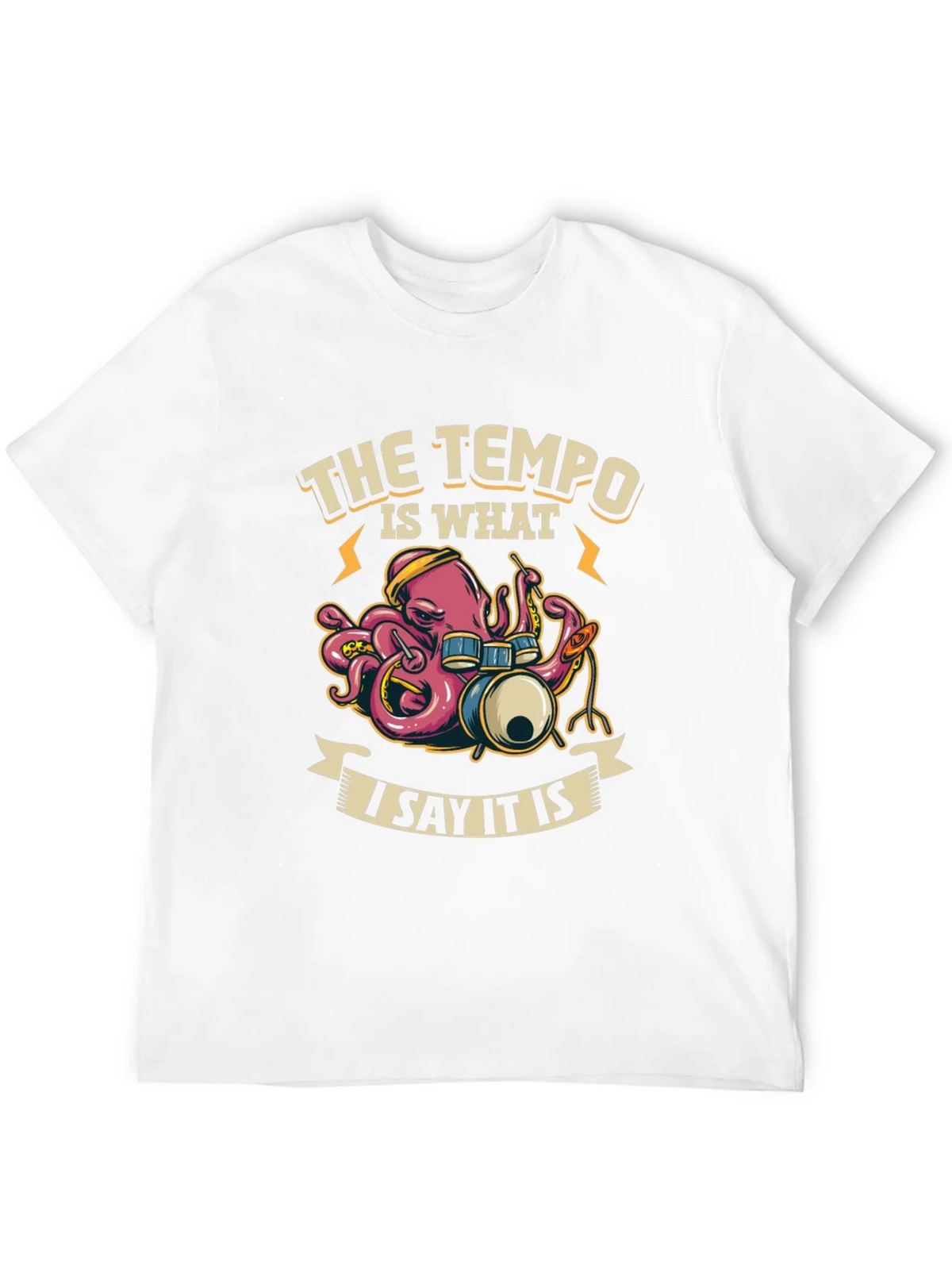 Tempo Octopus Drummer T-Shirt product image 3