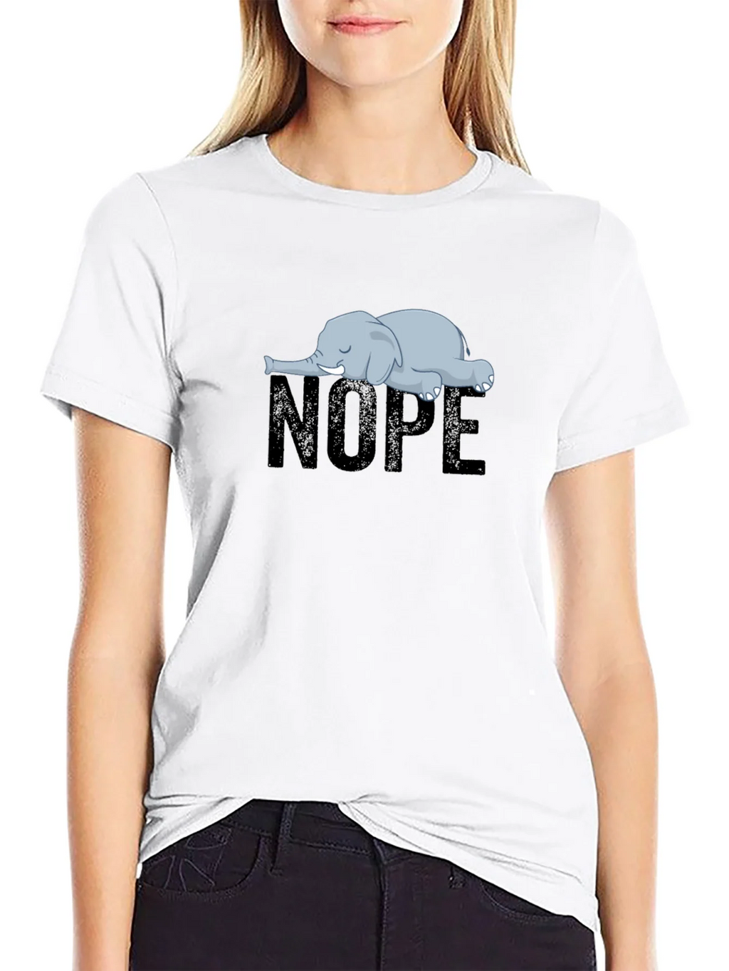 Nope Elephant Graphic T-Shirt - Unisex Relaxed Fit product image 11