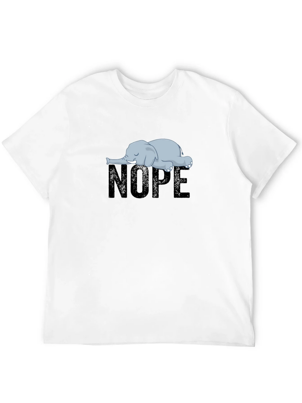 Nope Elephant Graphic T-Shirt - Unisex Relaxed Fit product image 3