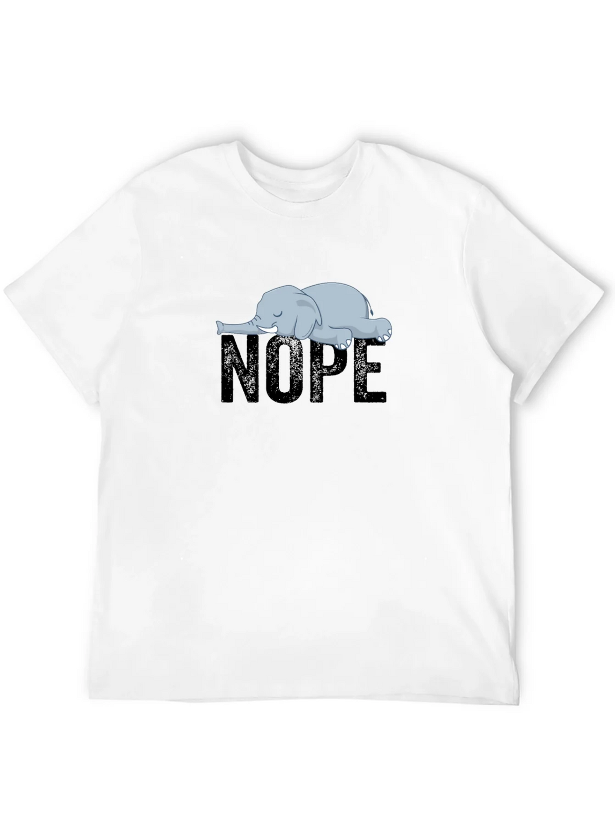 Nope Elephant Graphic T-Shirt - Unisex Relaxed Fit product image 3