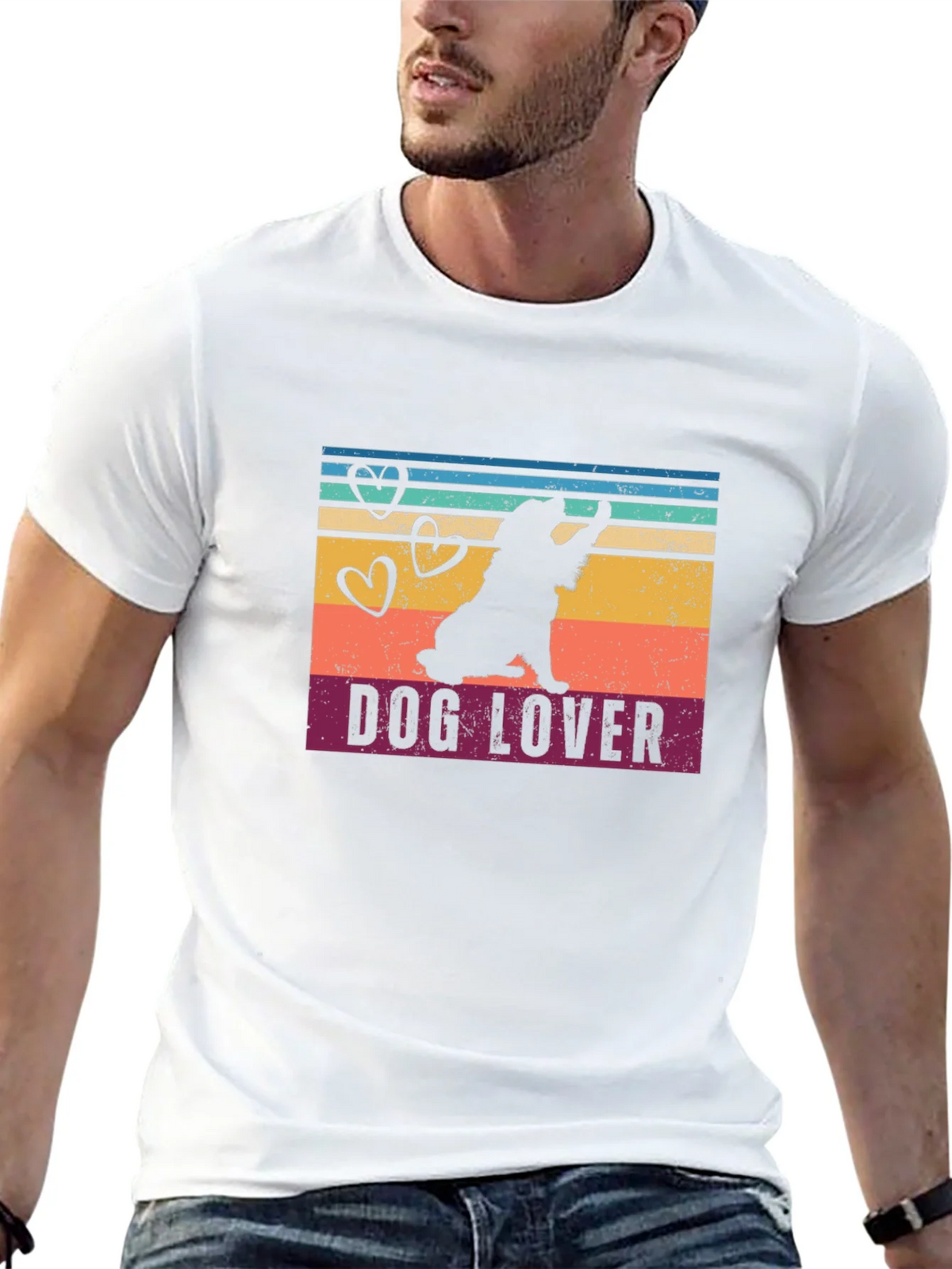 Dog Lover Graphic Tee - Retro Style product image 4