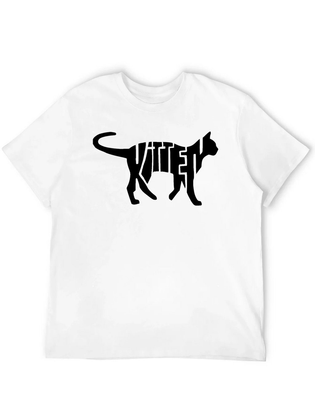 Kitten Cat Silhouette Graphic T-Shirt product image 3