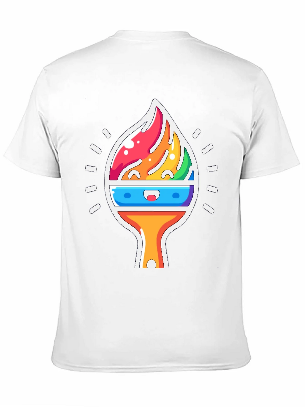 Rainbow Brushstroke Graphic Tee product image 2