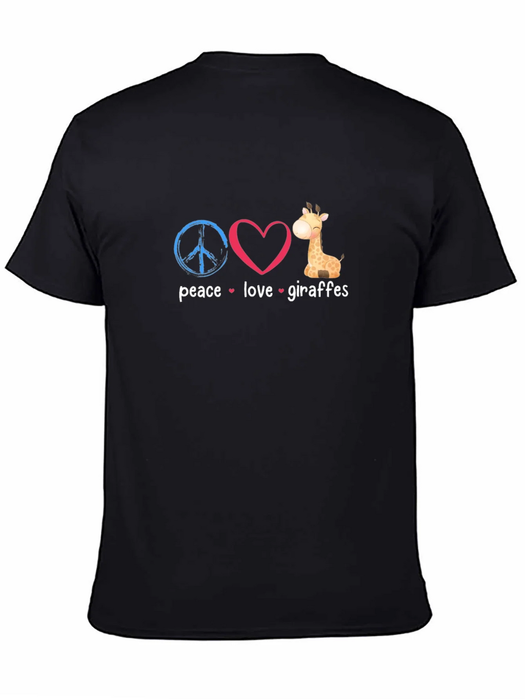 Peace Love Giraffes Graphic T-Shirt product image 7