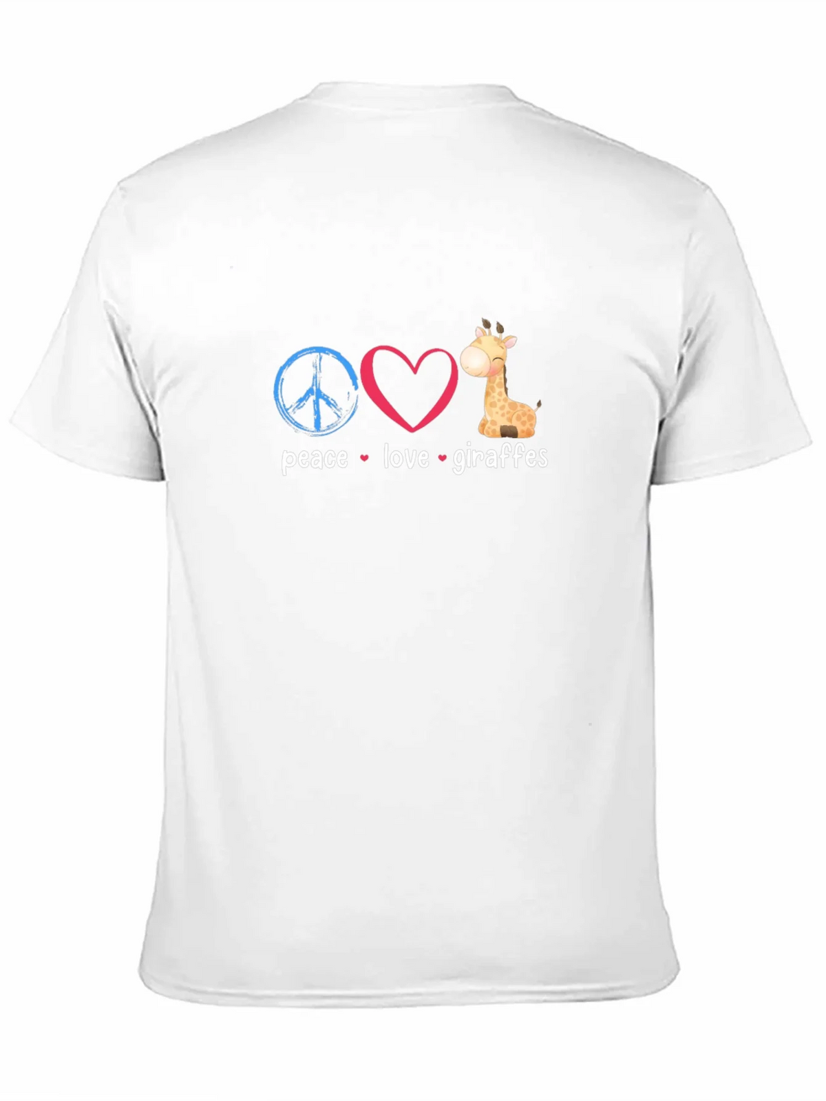 Peace Love Giraffes Graphic T-Shirt product image 2