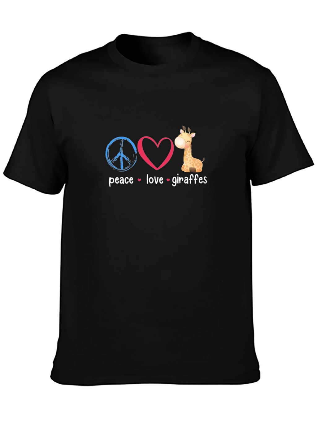 Peace Love Giraffes Graphic T-Shirt product image 6