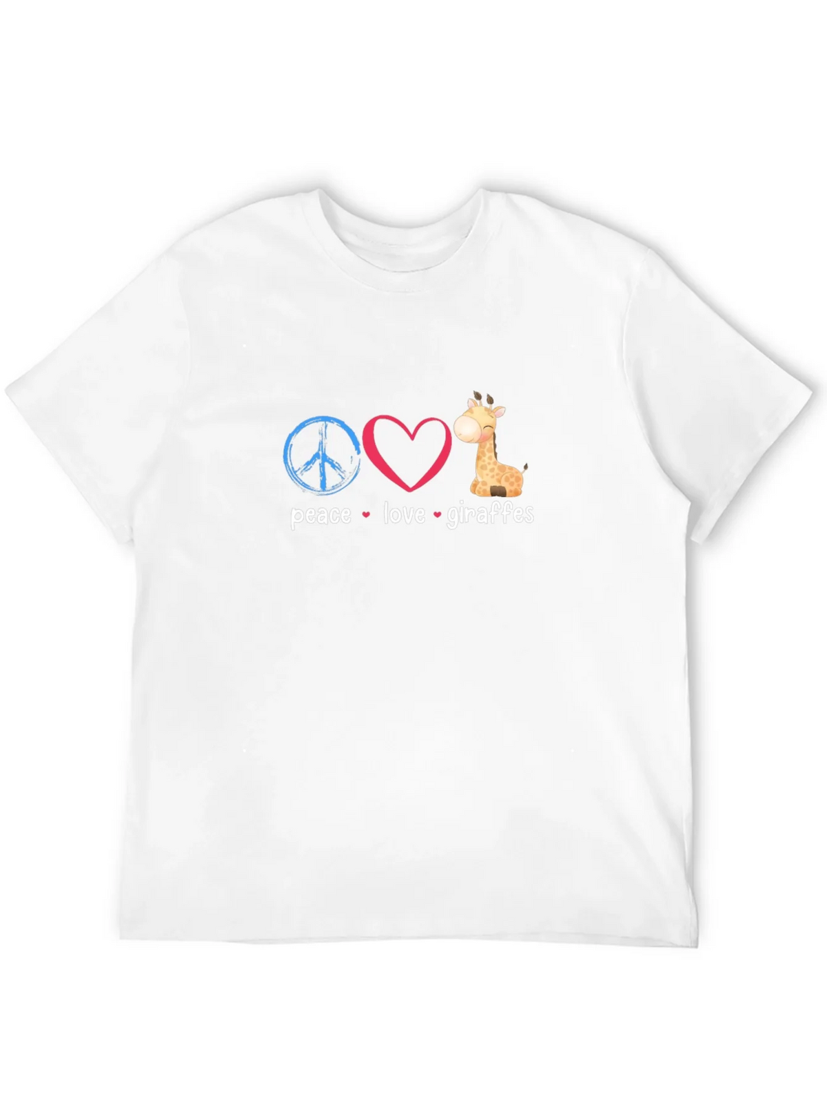 Peace Love Giraffes Graphic T-Shirt product image 3