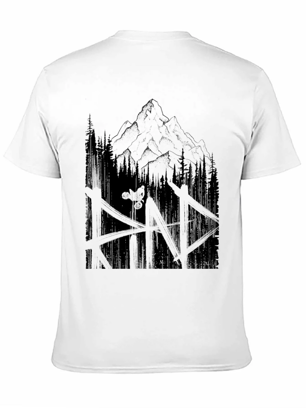 Mountain Biker Graphic Tee - Nature Adventure Shirt product image 2