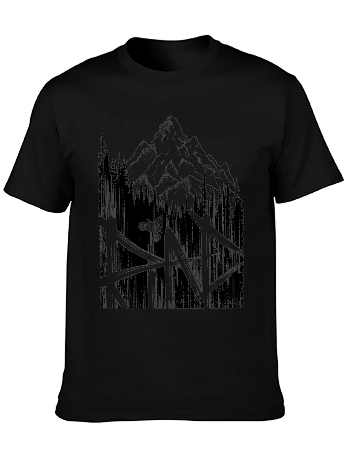Mountain Biker Graphic Tee - Nature Adventure Shirt product image 6