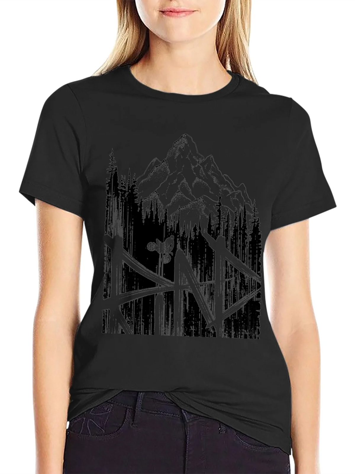 Mountain Biker Graphic Tee - Nature Adventure Shirt product image 5