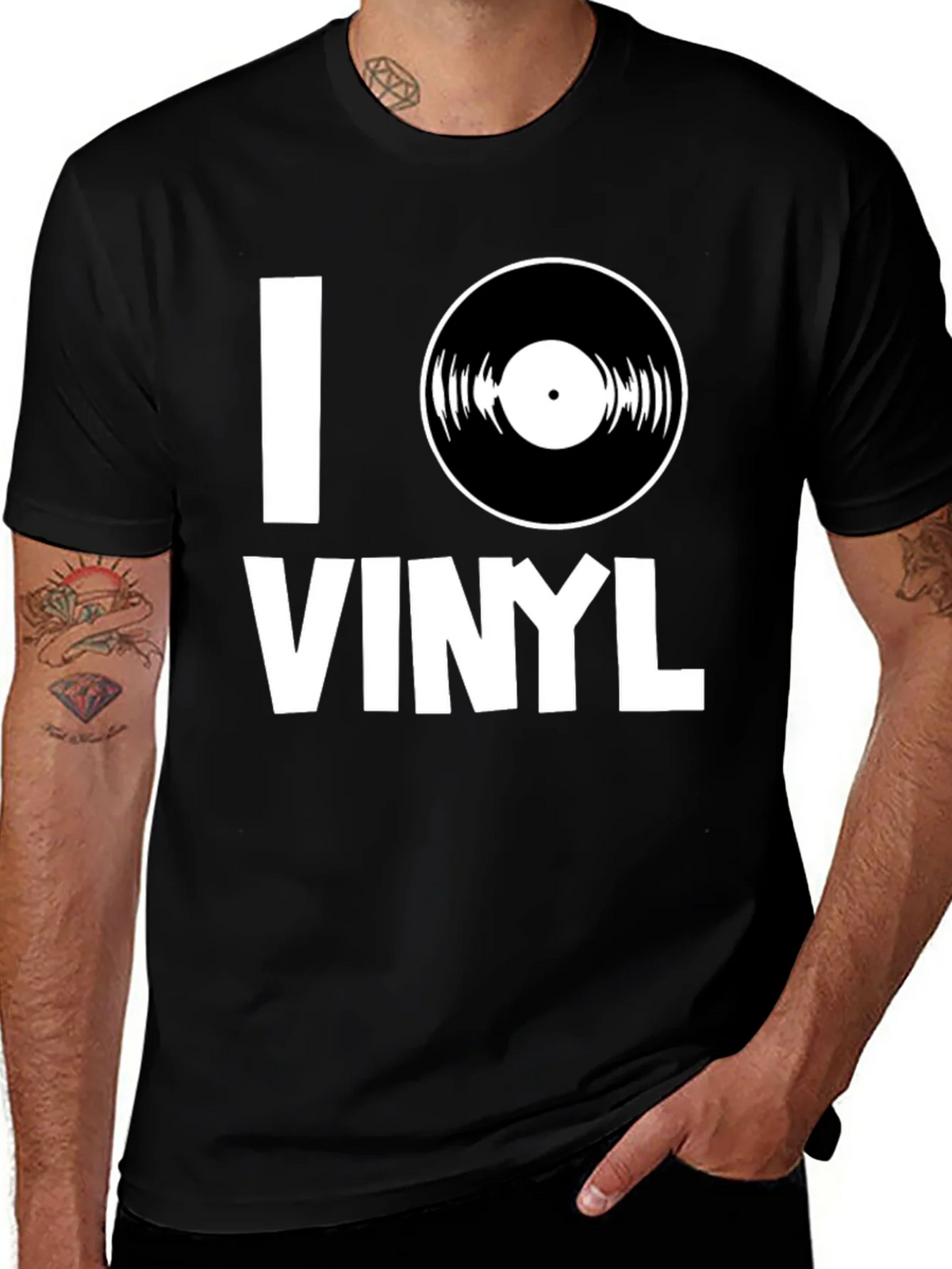 I Love Vinyl T-Shirt - Music Lover Tee product image 1