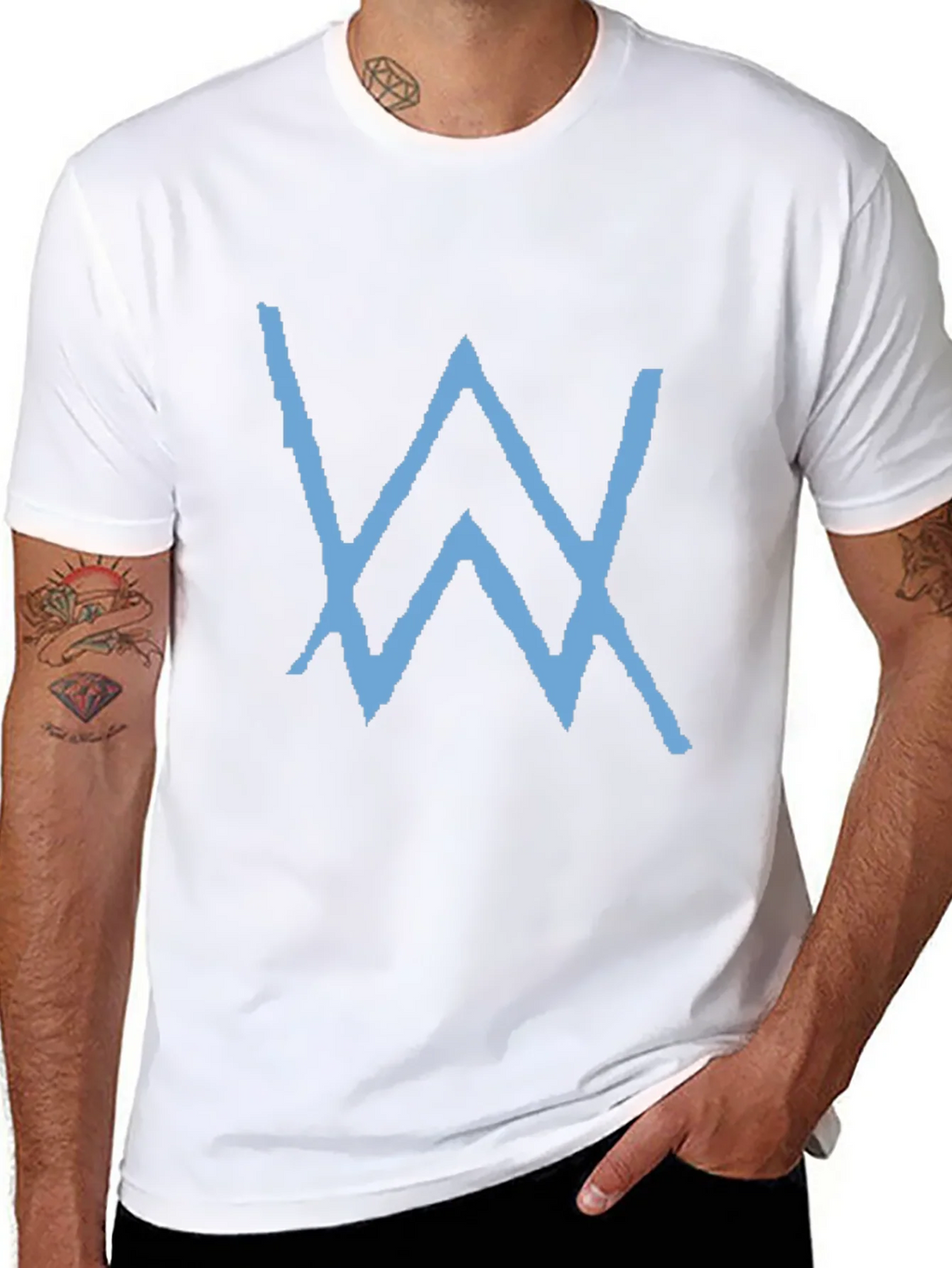 Black T-Shirt with Blue W Logo product image 10
