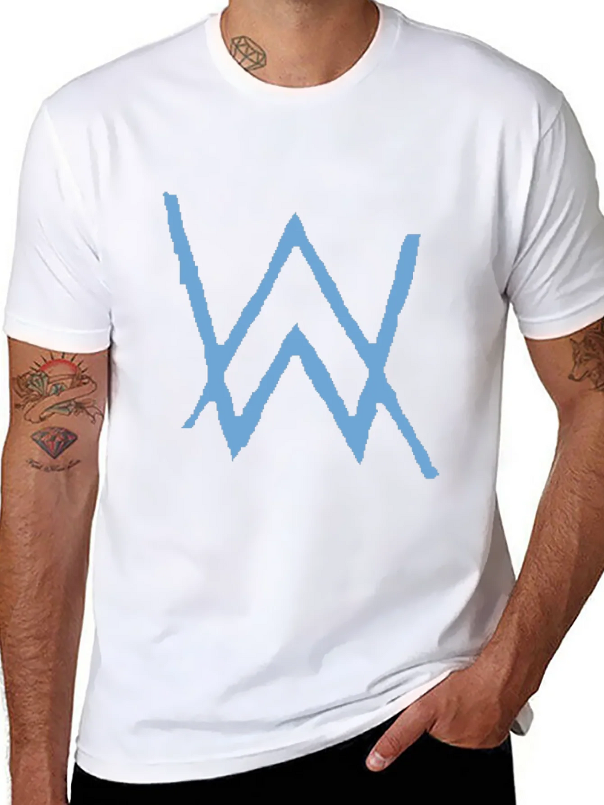 Black T-Shirt with Blue W Logo product image 10