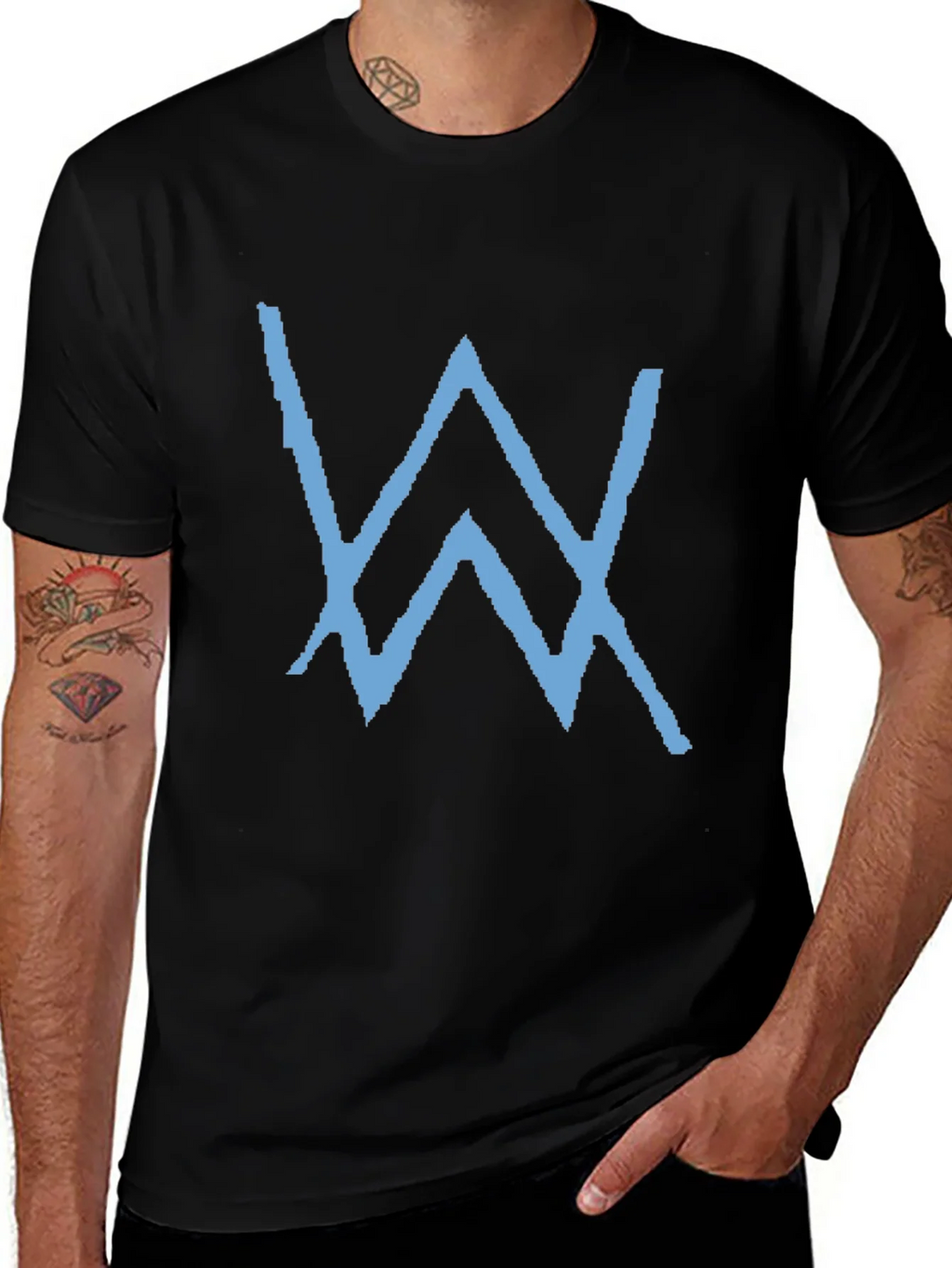 Black T-Shirt with Blue W Logo product image 1
